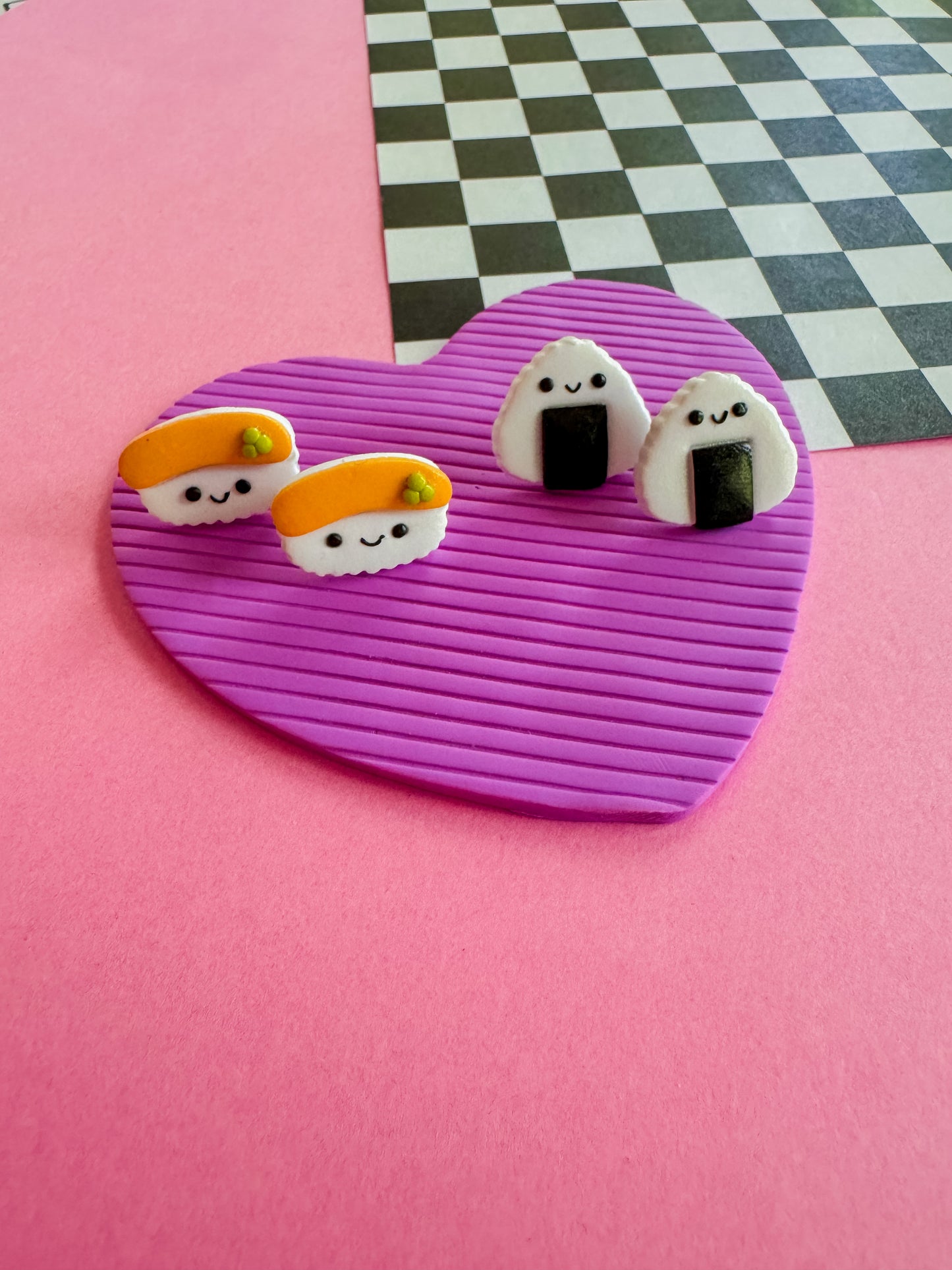 Sushi Studs | Clay Earrings