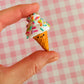 Izzie | Ice Cream Cone Ornament