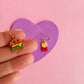 Burger Me | Beaded Earrings