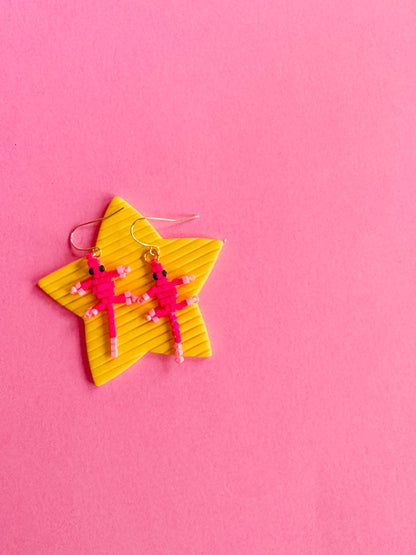 Lizzy Lizard Earrings | Hand Beaded Earrings
