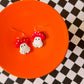 Ghost Mushroom | Clay Halloween Earrings