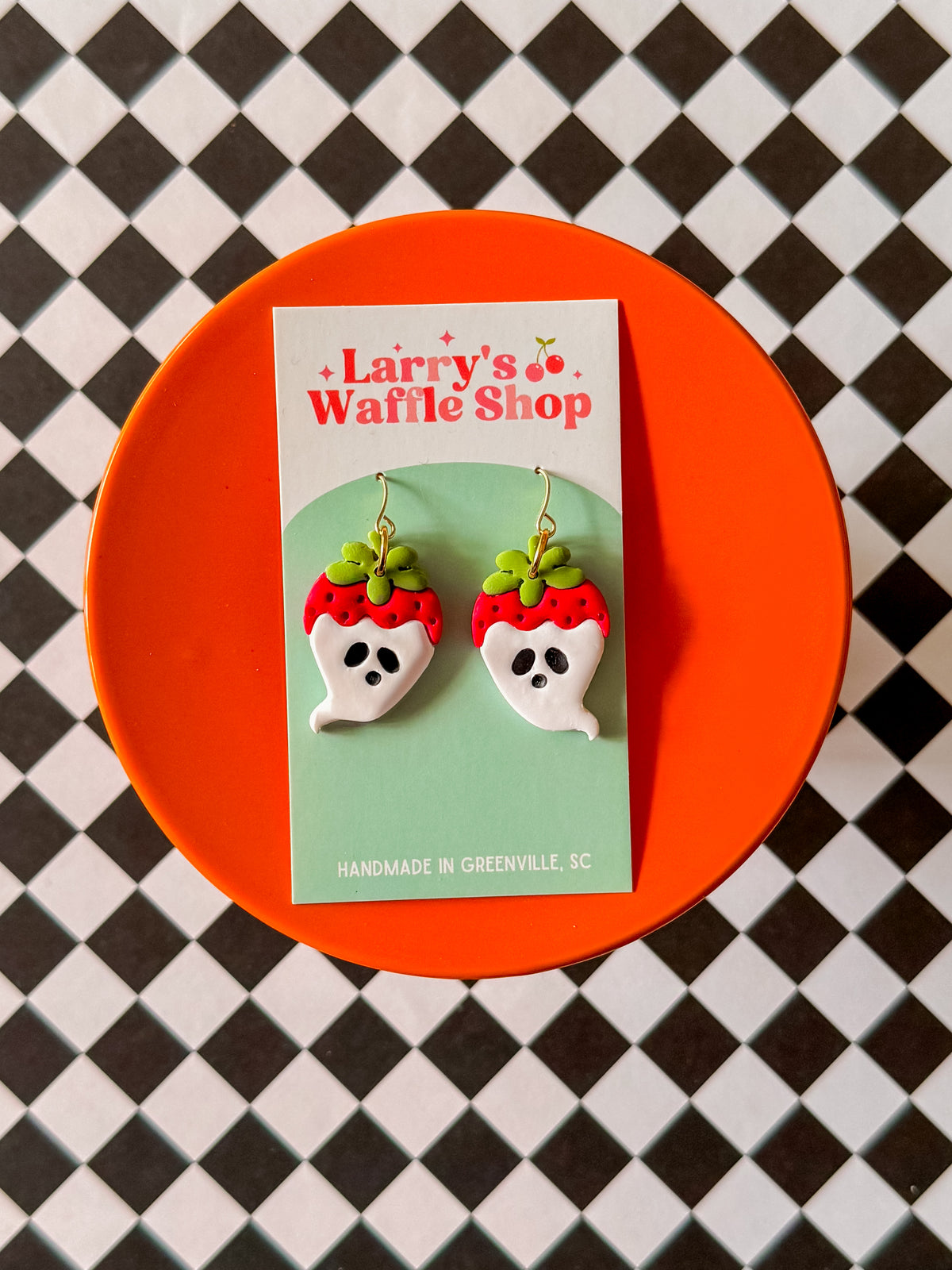 Boo Berry Earrings | Clay Halloween Earrings