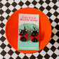 Cat Vampire | Clay Halloween Earrings