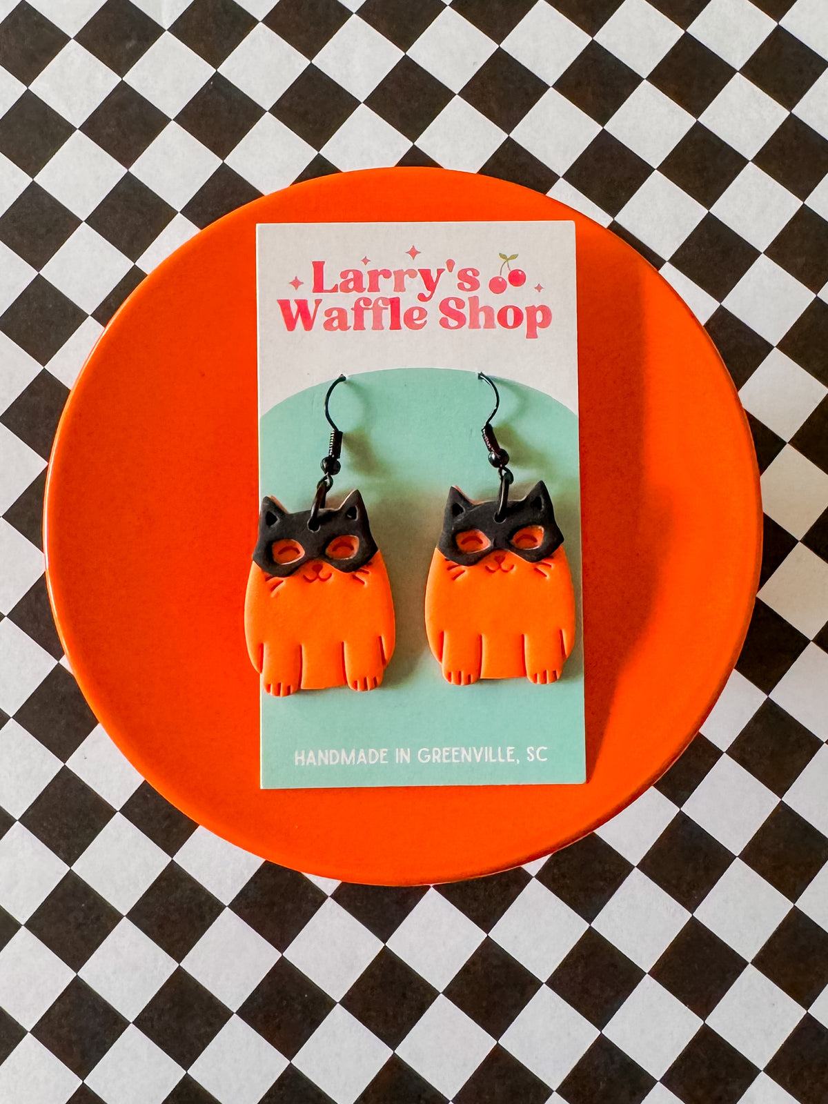 Cat Batman | Clay Halloween Earrings