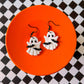 Batty Ghosts | Clay Halloween Earrings