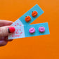 Happy Pumpkin Studs | Clay Halloween Earrings