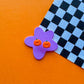 Happy Pumpkin Studs | Clay Halloween Earrings