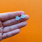 Cowboy Ghost Stud Earrings | Clay Halloween Earrings