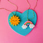 BFF Rainbow + Sun Charm Necklace | Clay Charm Necklace
