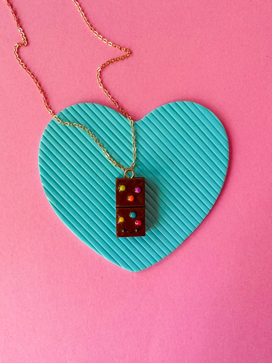 Cosmic Brownie Charm Necklace | Clay Charm Necklace