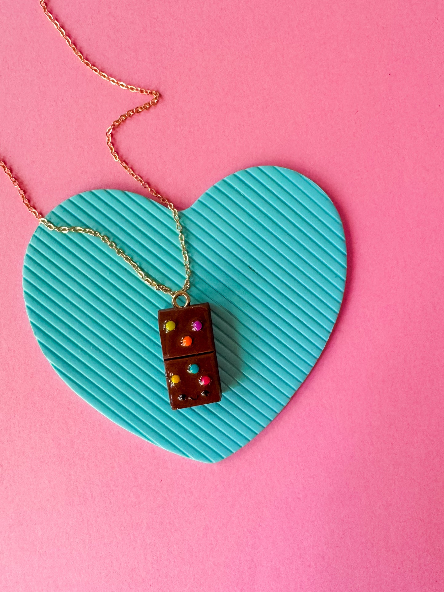 Cosmic Brownie Charm Necklace | Clay Charm Necklace