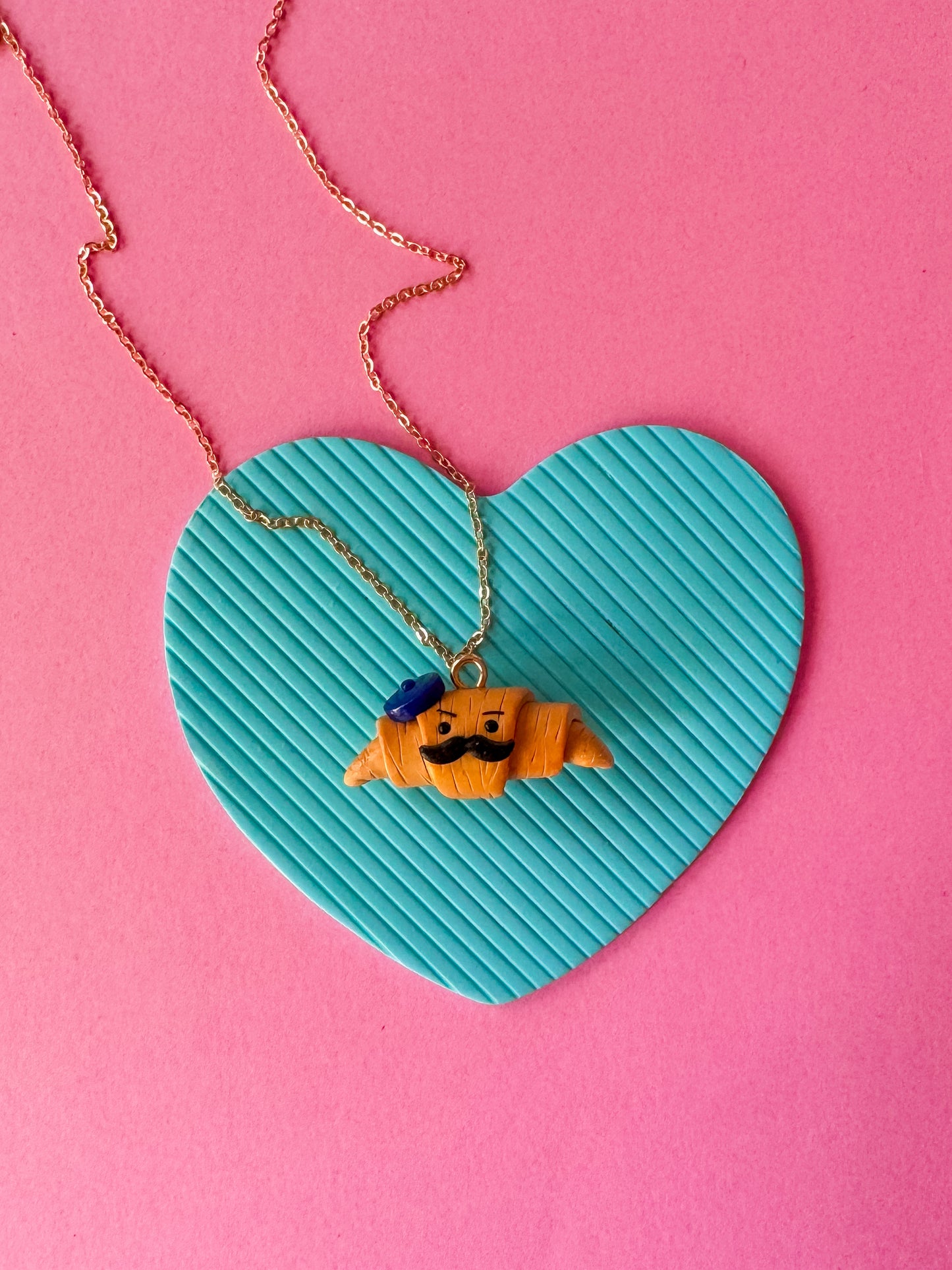 French Bro Charm Necklaces | Clay Charm Necklace