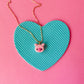 Pig Charm Necklace | Clay Charm Necklace