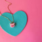 Pig Charm Necklace | Clay Charm Necklace