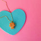 Teddy Graham Charm Necklace | Clay Charm Necklace
