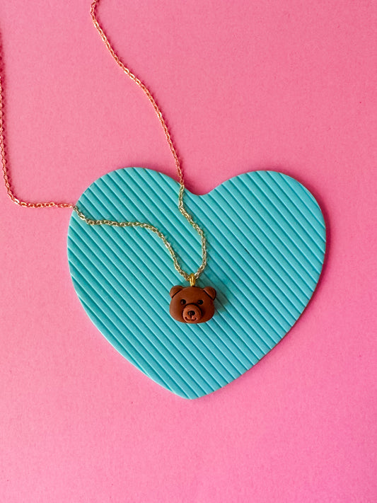 Bear Charm Necklace | Clay Charm Necklace