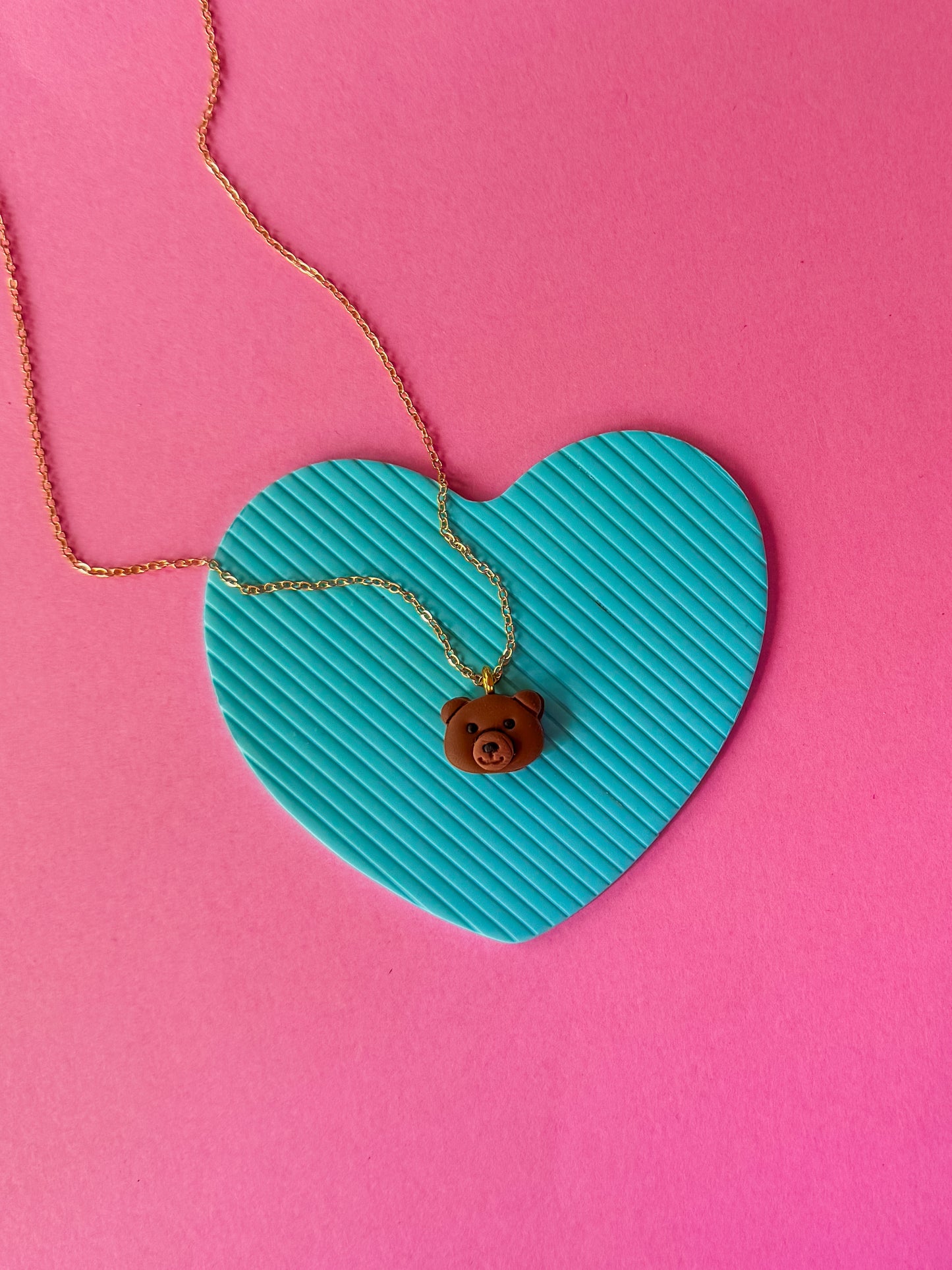 Bear Charm Necklace | Clay Charm Necklace