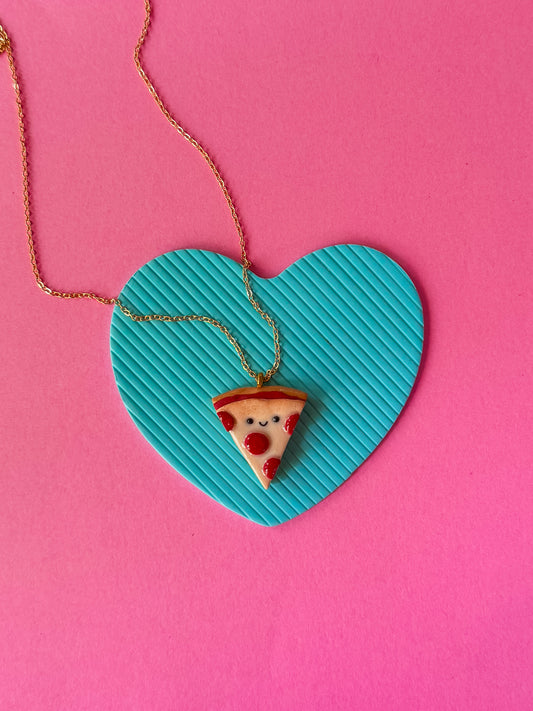 Pizza Charm Necklace | Clay Charm Necklace