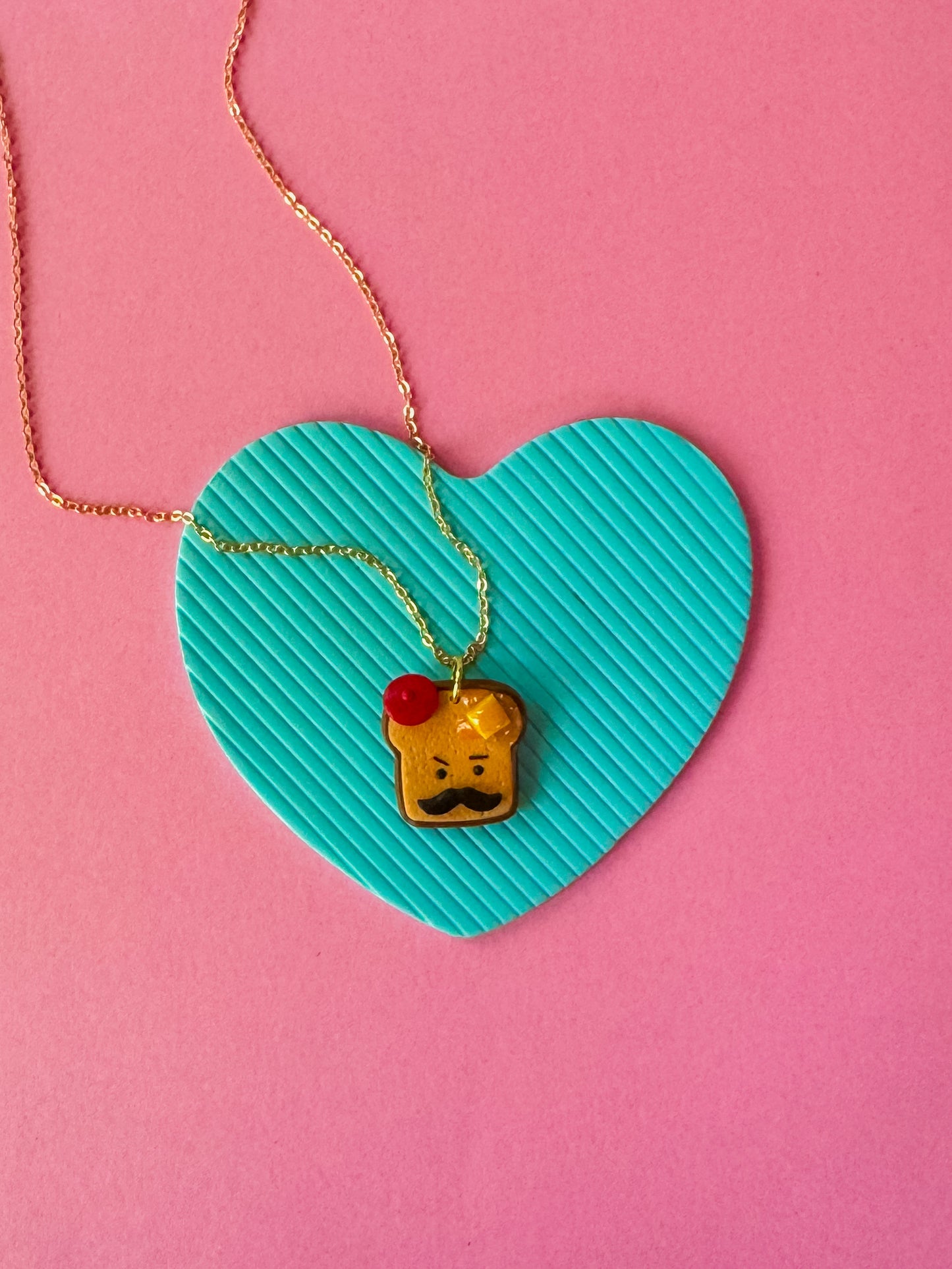 French Bro Charm Necklaces | Clay Charm Necklace