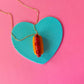 Hot Dog Charm Necklace | Clay Charm Necklace