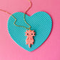 Axolotyl Charm Necklace | Clay Charm Necklace