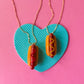 Hot Dog Charm Necklace | Clay Charm Necklace