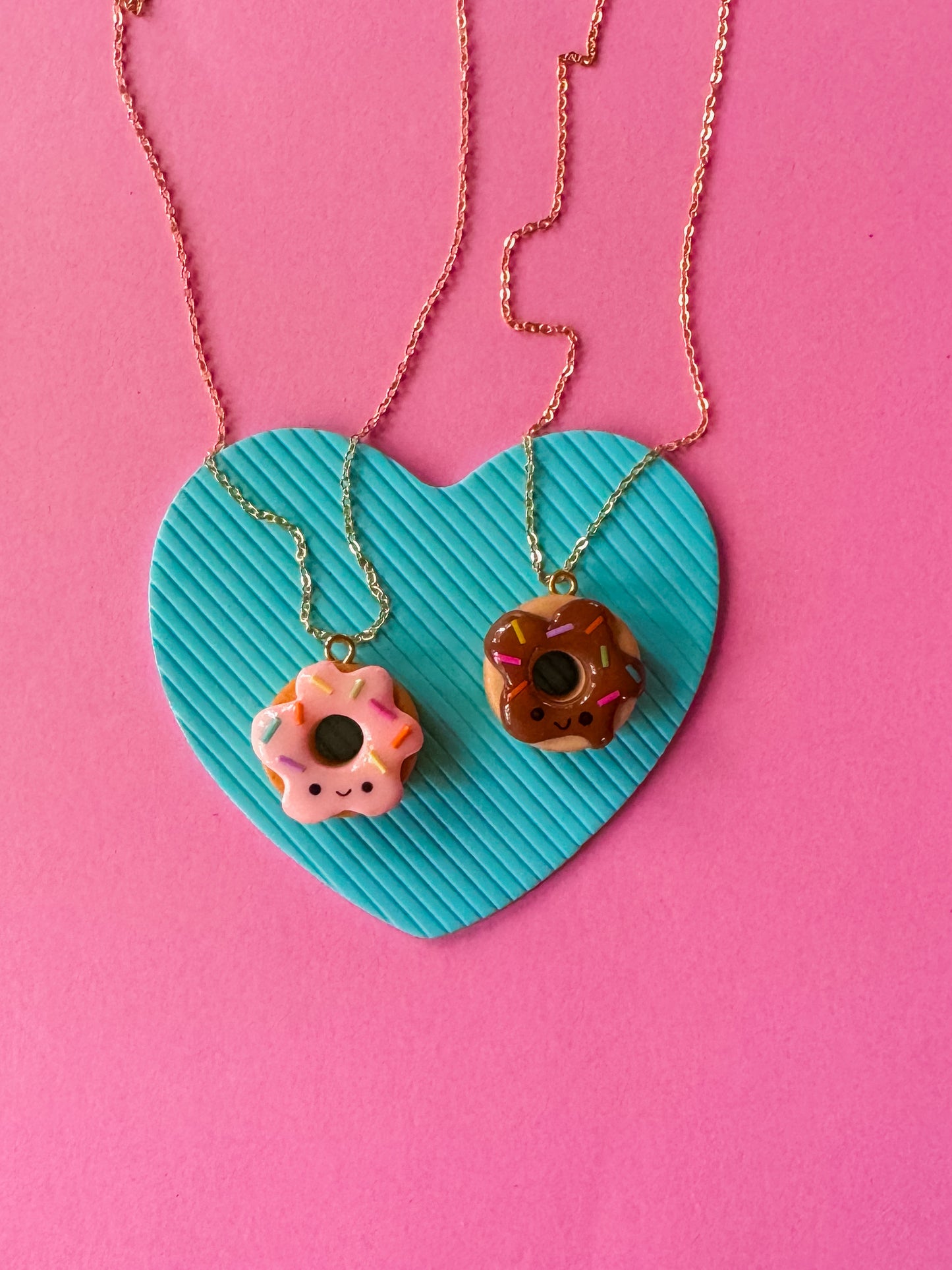 Donut Charm Necklace | Clay Charm Necklace