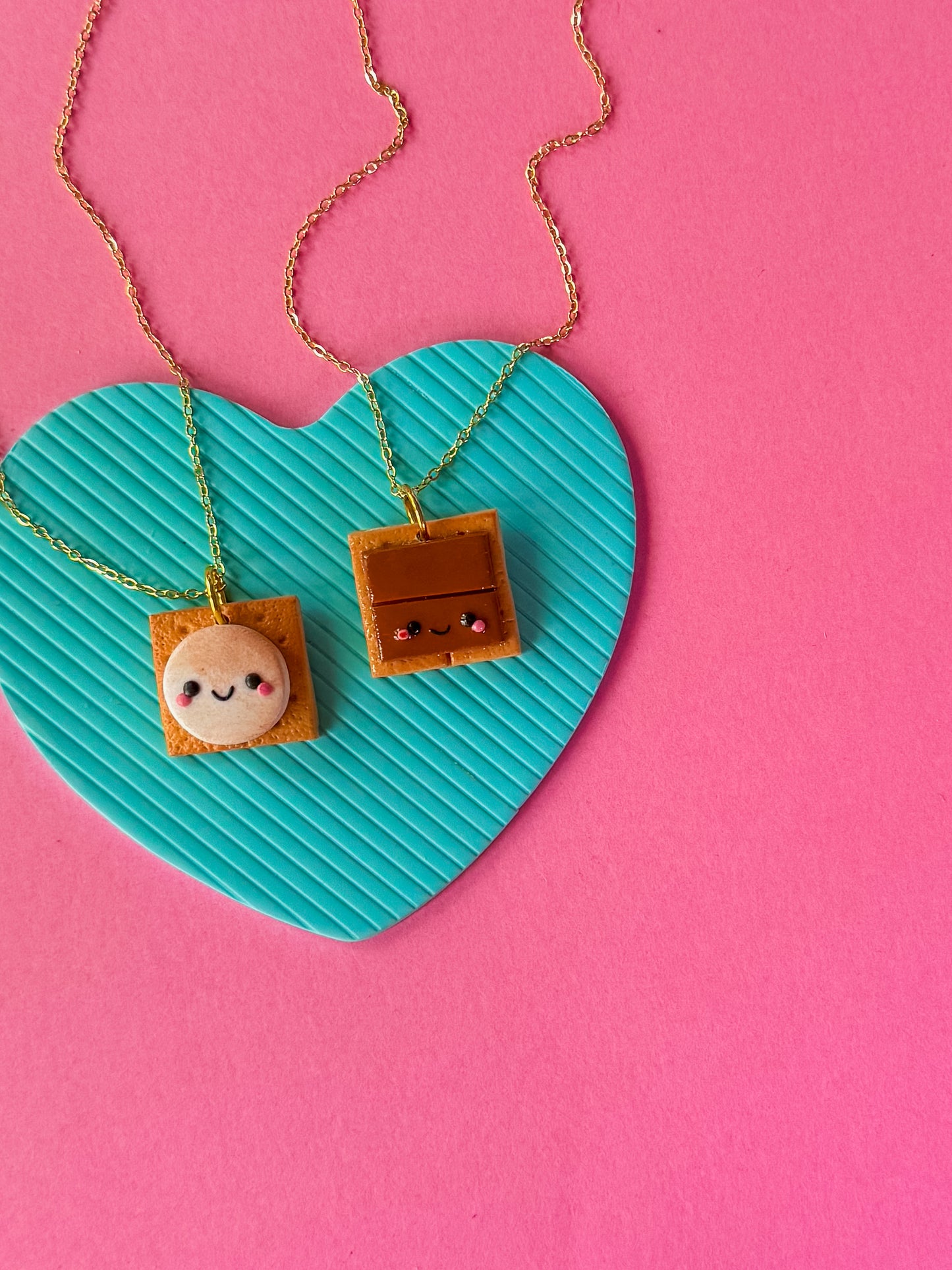 BFF S’more Charm Necklaces | Clay Charm Necklace