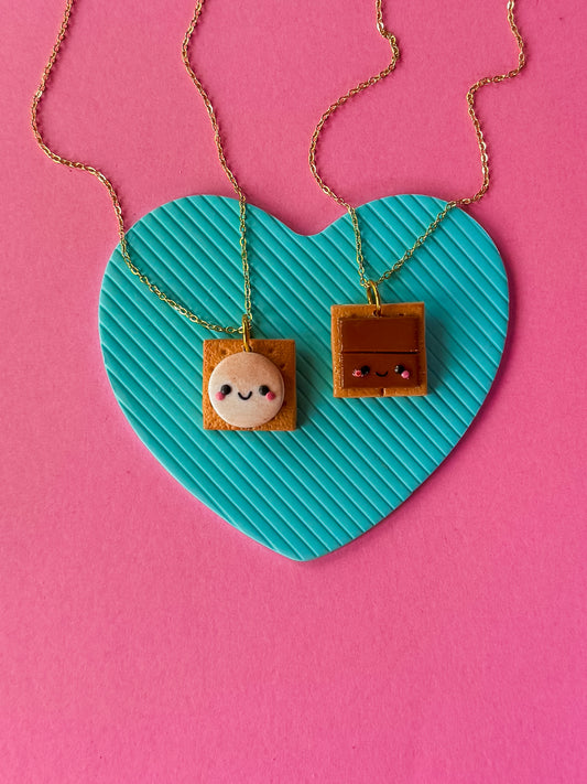 BFF S’more Charm Necklaces | Clay Charm Necklace