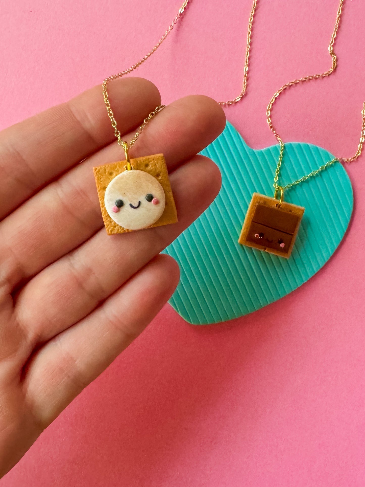 BFF S’more Charm Necklaces | Clay Charm Necklace