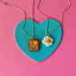 Egg + Toast Charm Necklace | Clay Charm Necklace