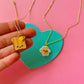 Egg + Toast Charm Necklace | Clay Charm Necklace