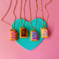 Pop Tart Charm Necklaces | Clay Charm Necklace