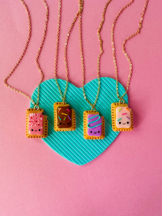 Pop Tart Charm Necklaces | Clay Charm Necklace