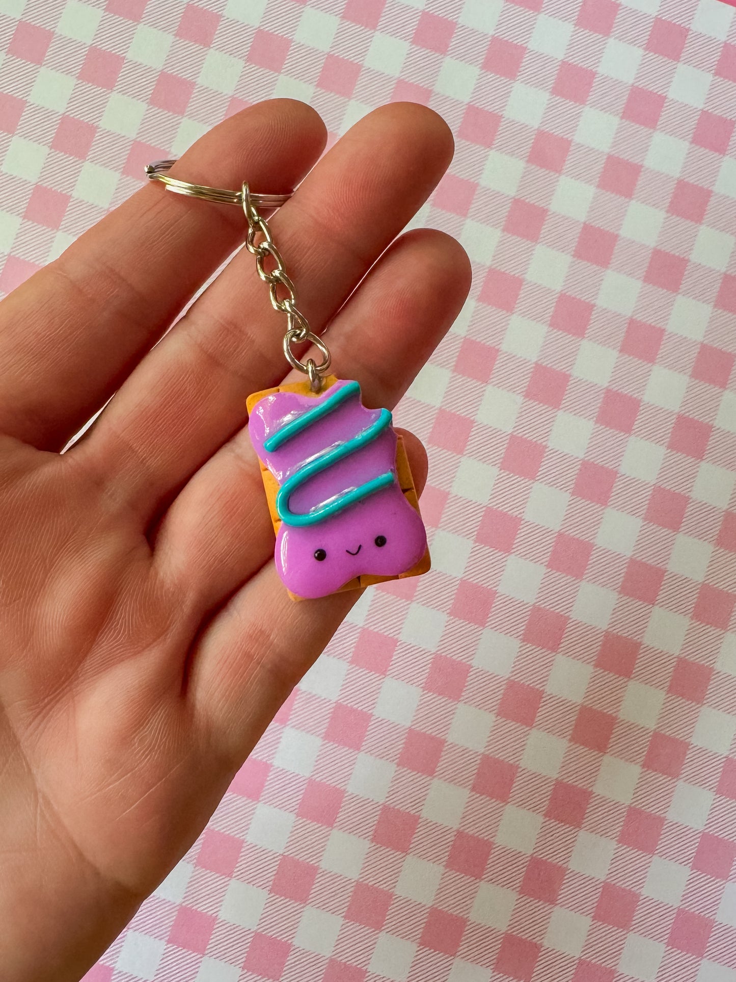 Pop Tart Keychain | Clay Keychain