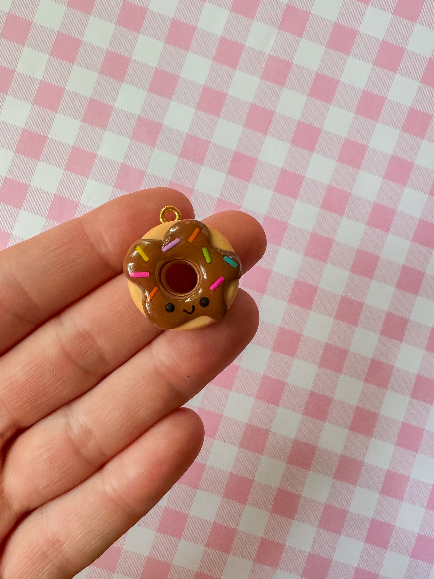 Donut Charm Necklace | Clay Charm Necklace