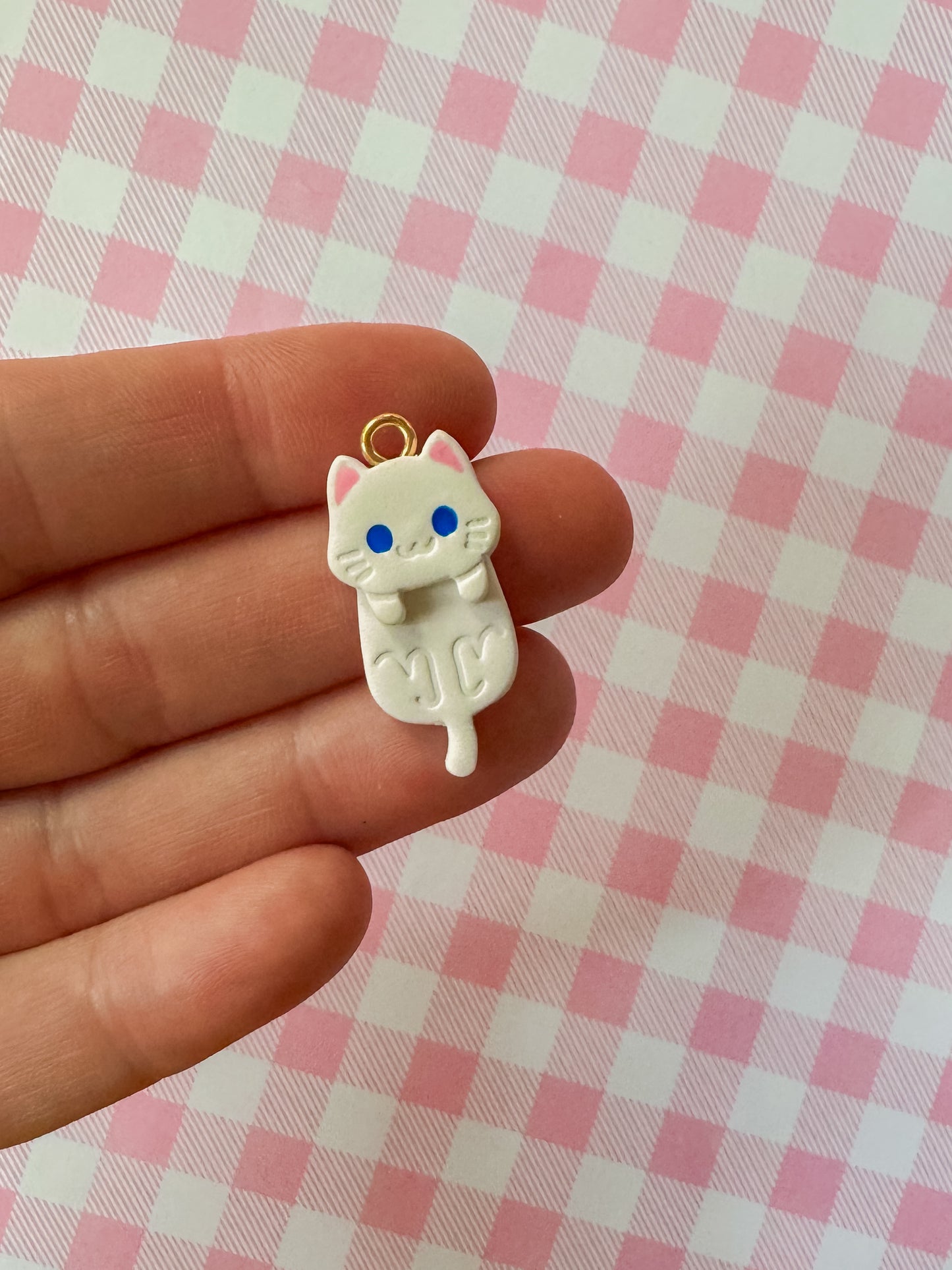 Kitty Cat Charm Necklaces | Clay Charm Necklace