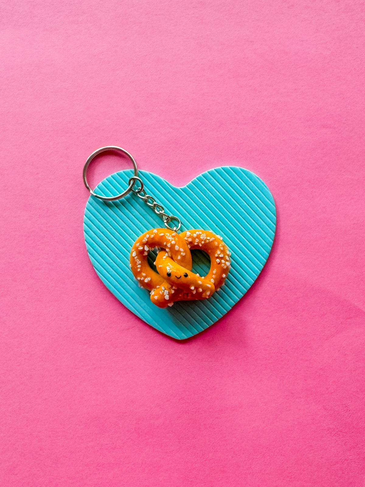 Pretzel Keychain | Polymer Clay Keychain