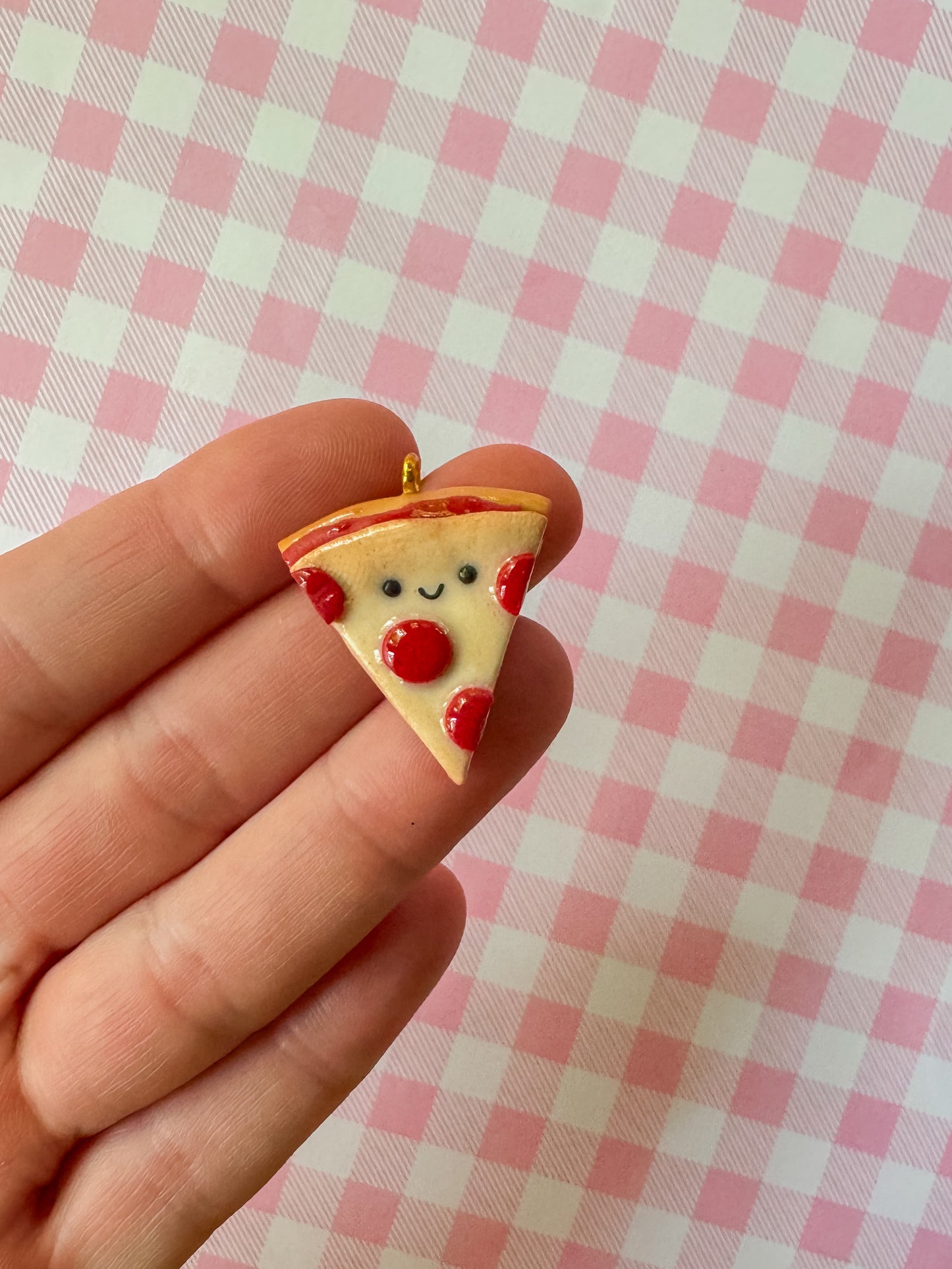 Pizza Charm Necklace | Clay Charm Necklace