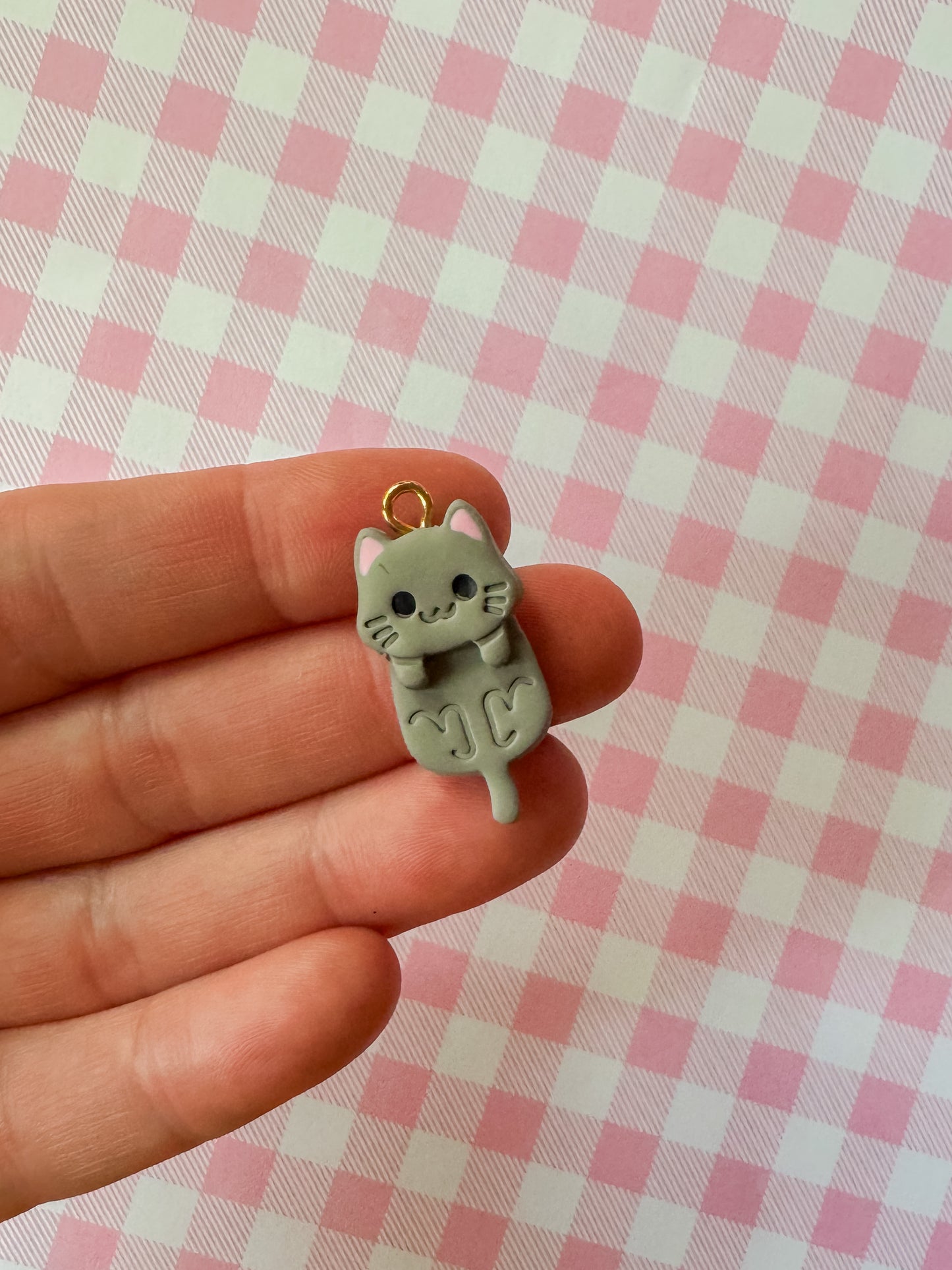 Kitty Cat Charm Necklaces | Clay Charm Necklace