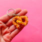 Pretzel Keychain | Polymer Clay Keychain