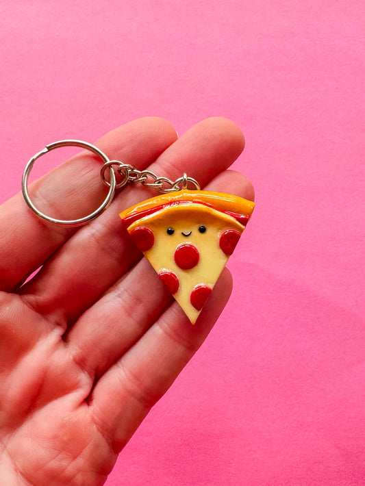 Pizza | Polymer Clay Keychain