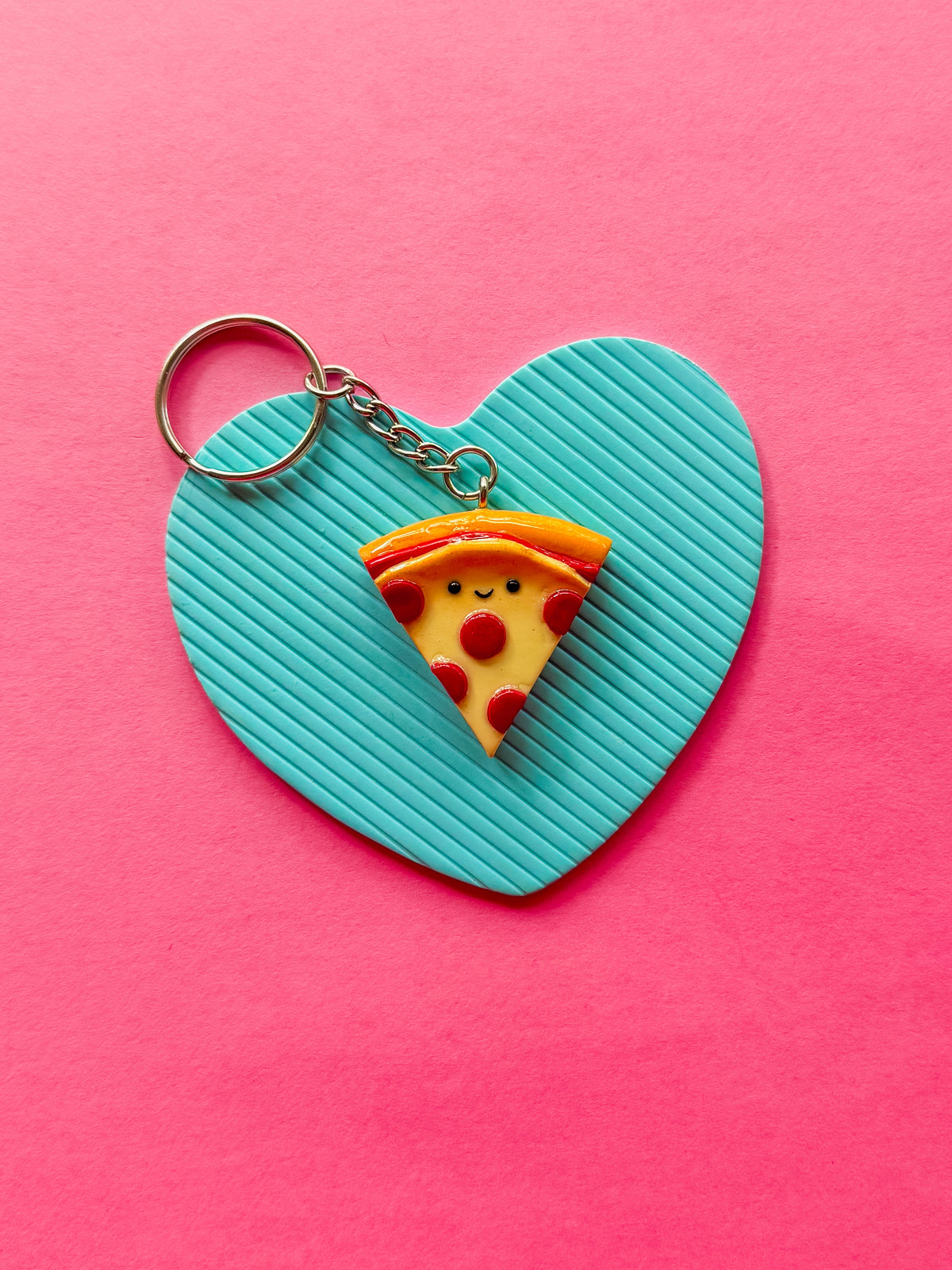 Pizza | Polymer Clay Keychain