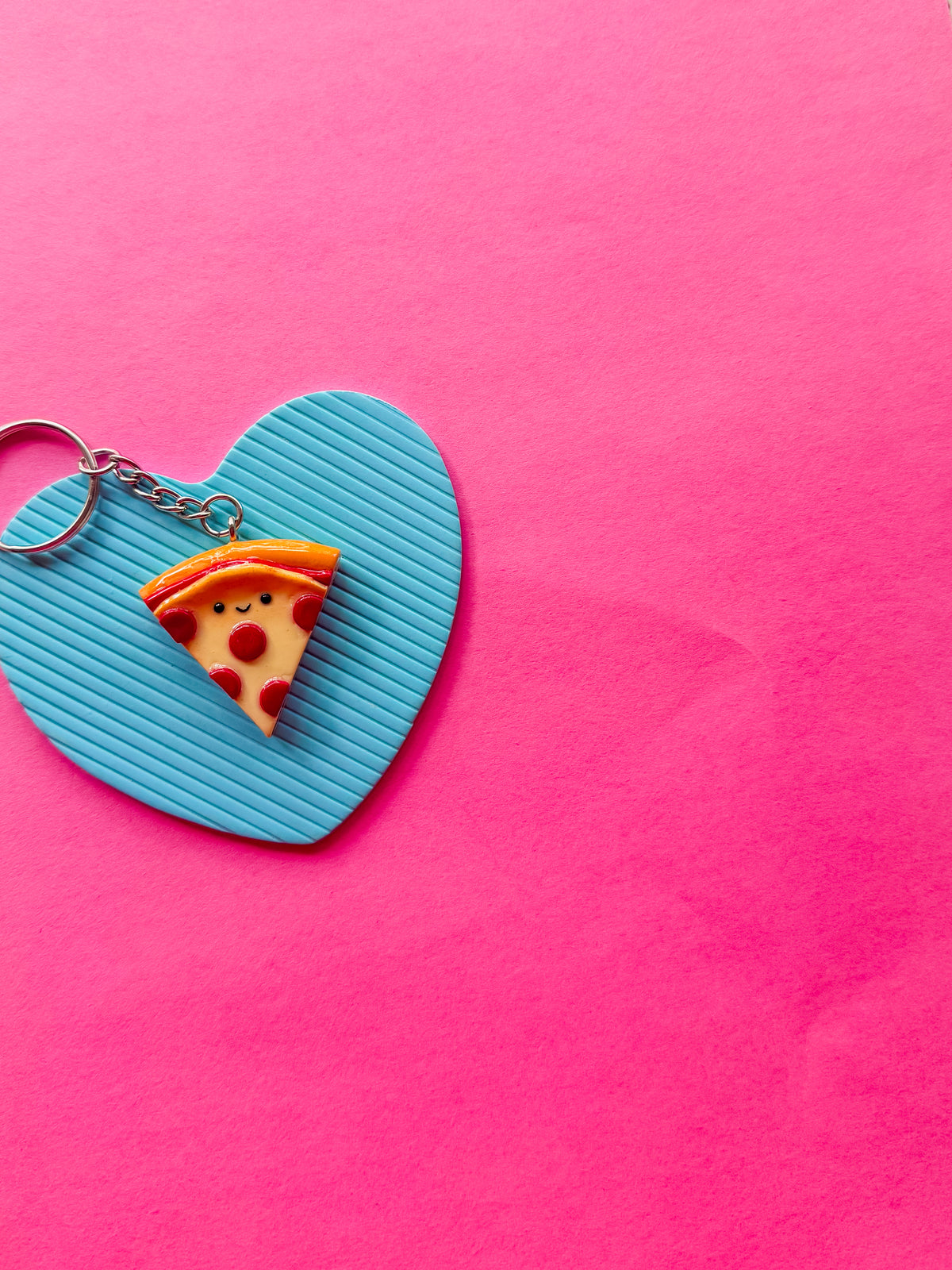 Pizza | Polymer Clay Keychain