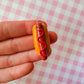 Hot Dog Charm Necklace | Clay Charm Necklace