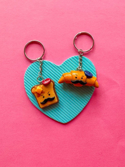 French Bros Keychains | Polymer Clay Keychain