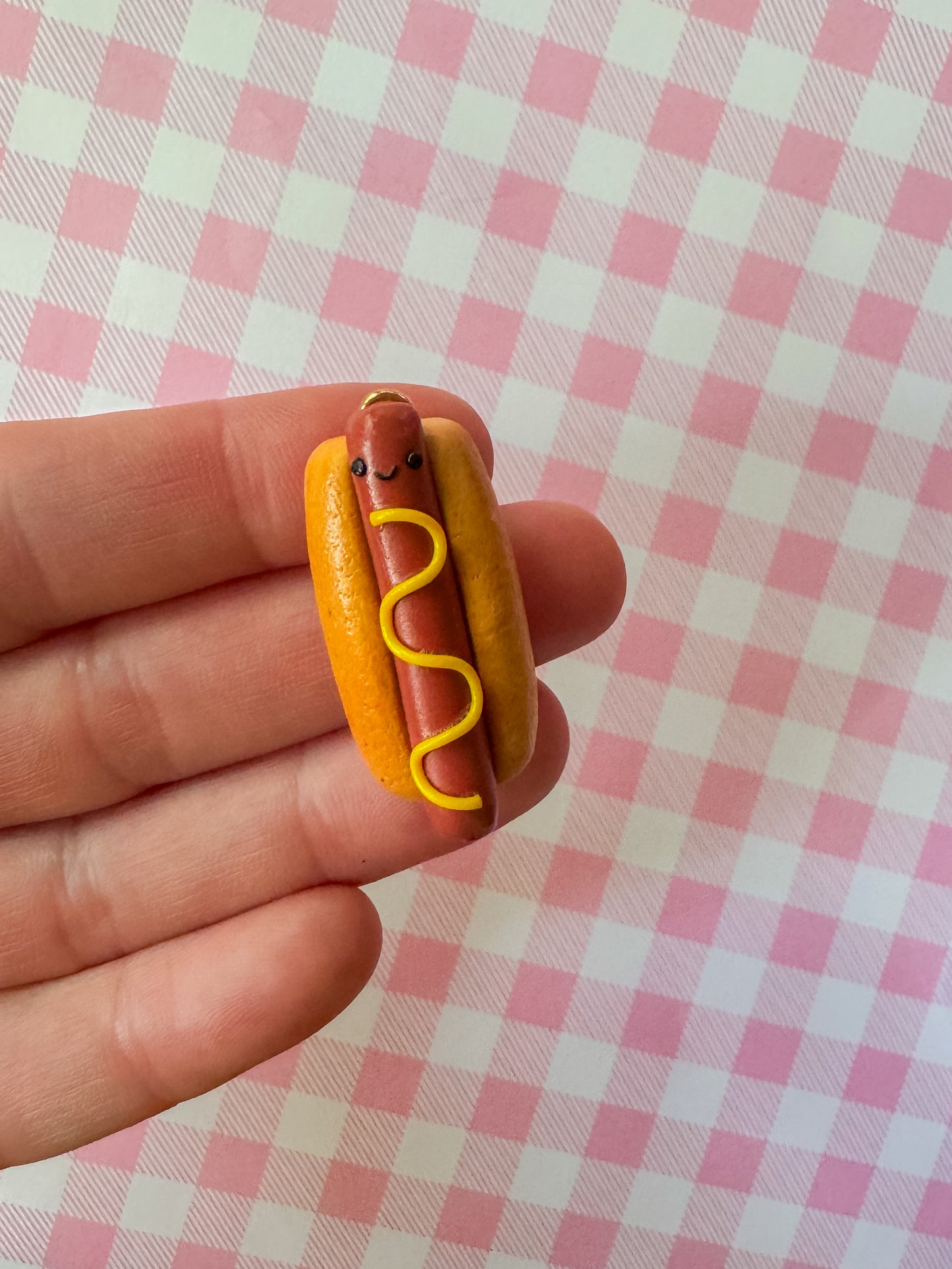 Hot Dog Charm Necklace | Clay Charm Necklace