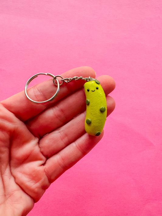Pickle Keychain | Polymer Clay Keychain