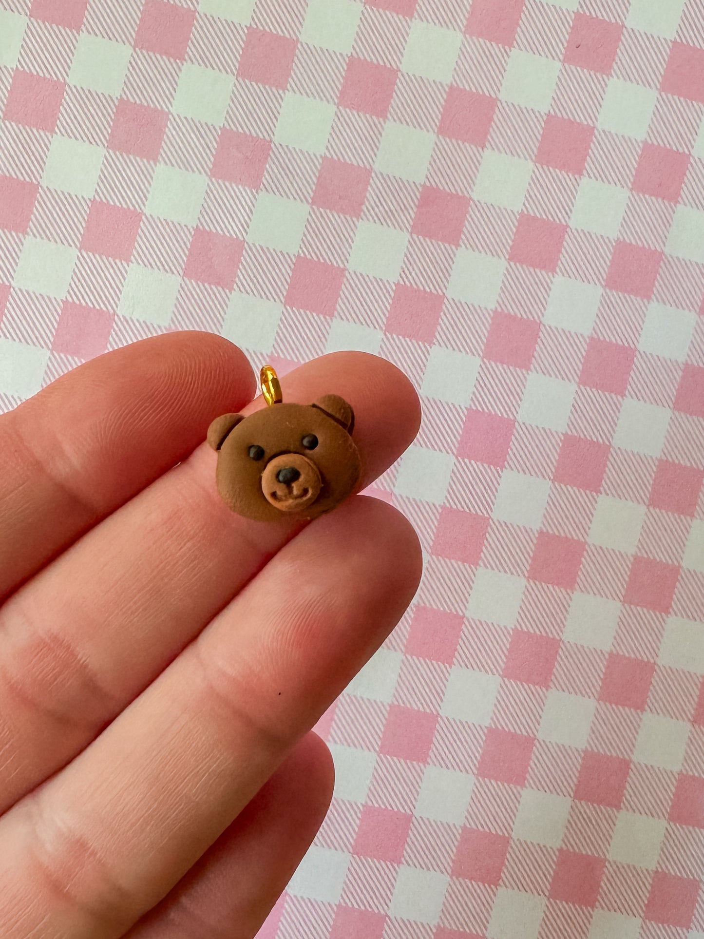 Bear Charm Necklace | Clay Charm Necklace