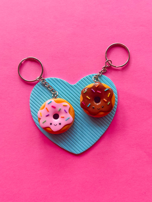 Donut Keychain | Polymer Clay Keychain
